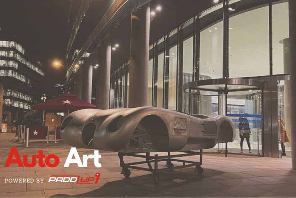 An Ecurie Ecosse shell at the St Botolph Building, London for Auto Art powered by PaddlUp